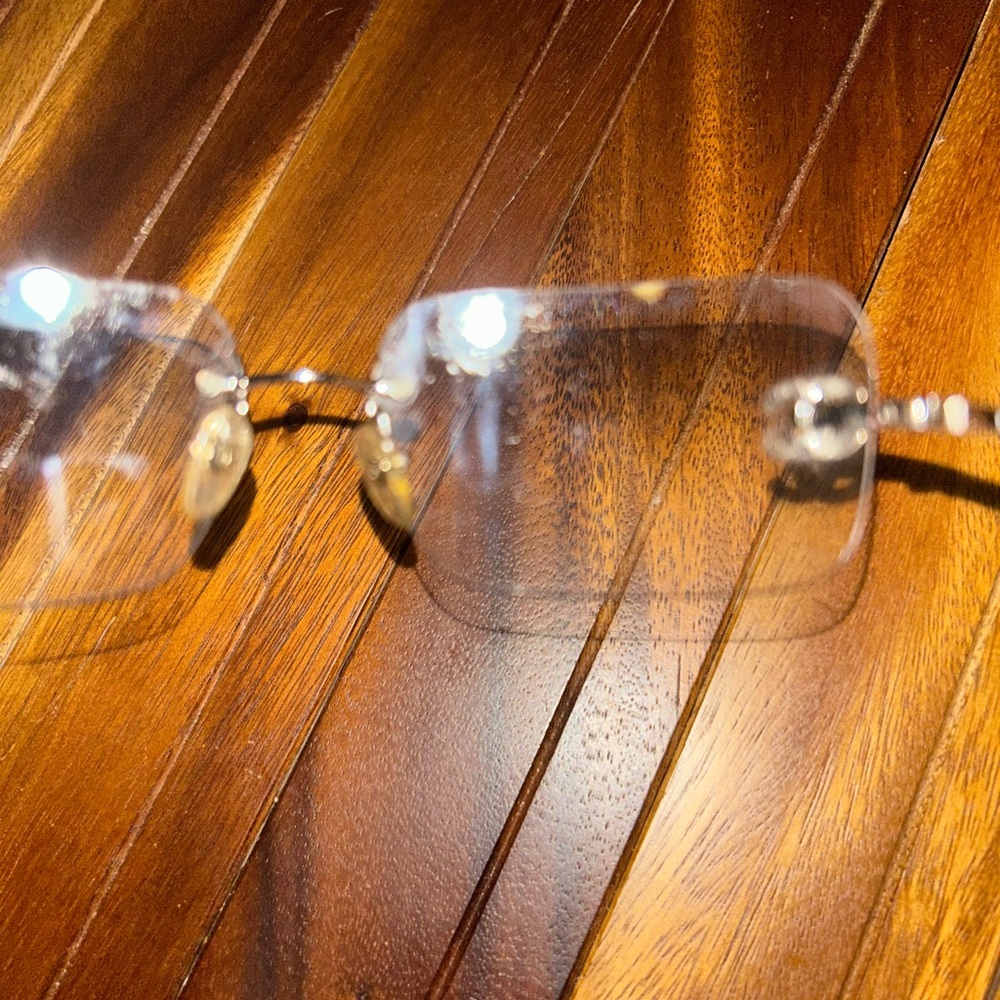 Vintage Chanel Rimless Rhinestone Sunglasses - Picture 11 of 17